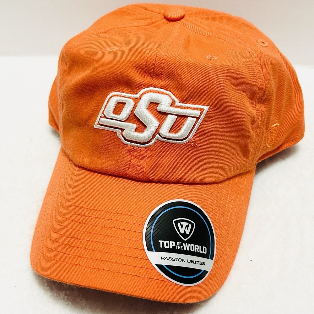 Top of the World Oklahoma State Cowboys Staple Hat Cap Adjustable Orange NCAA
